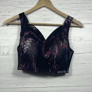 Victoria's Sport angel max sports bra size 32DDD black purple
